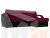 Угловой диван Форсайт правый угол (Бордовый\Черный)