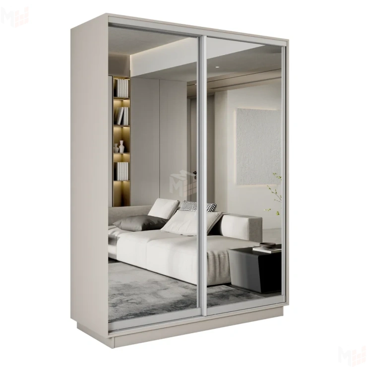 Шкаф-купе Экспресс  2-х дверный (Зеркало) 1200