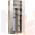 Шкаф комбинированный Хилтон Исп.2.1 с зеркалом   404.003.000 Белый матовый