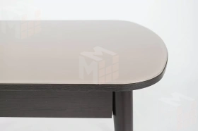 Стол раскладной Хоста с цилиндрическими опорами Капучино