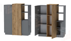 Комод К-3 Квадро Графит