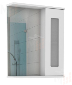 Шкаф-зеркало Кристалл 60 левый/правый Айсберг
