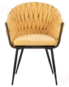 Стул обеденный DOBRIN MATILDA (жёлтая ткань (LAR 275-8))