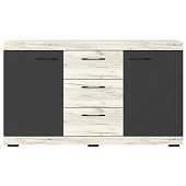 Комод Соната КС-1500 крафт белый/антрацит