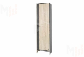 Шкаф Гретта 3 Ясень Черный/Дуб Сонома