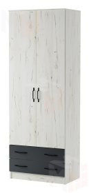 Шкаф Дуэт Беатрис Дуб Крафт белый-Антрацит