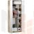 Шкаф комбинированный Хилтон Исп.2.1 с зеркалом   404.003.000 Белый матовый