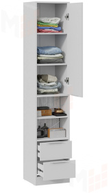 Шкаф для белья Марли - 403.006.000 Белый