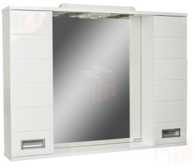 Шкаф-зеркало Cube 100 Эл. Домино