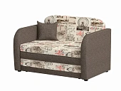 Диван Крош Фьюжн Челси 01/Ньютон Дарк Браун