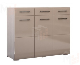 Комод Ненси (ясень/капучино глянец)