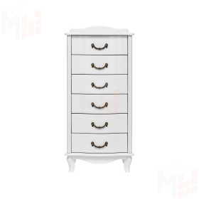Комод Leset "Джульетта" узкий (6 ящ.) (Молочный дуб)
