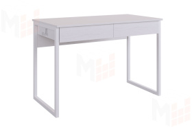 Стол Юниор белое дерево/белый муар