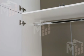 Шкаф 3-х створчатый Урбан-2 Лайт Грей Софт/Белый Шелк