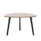 Стол журнальный Leset Квинт (Черный лак/Бронза)