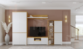 Гостиная ГРЕТТА Дуб Крафт золотой - Белый №2