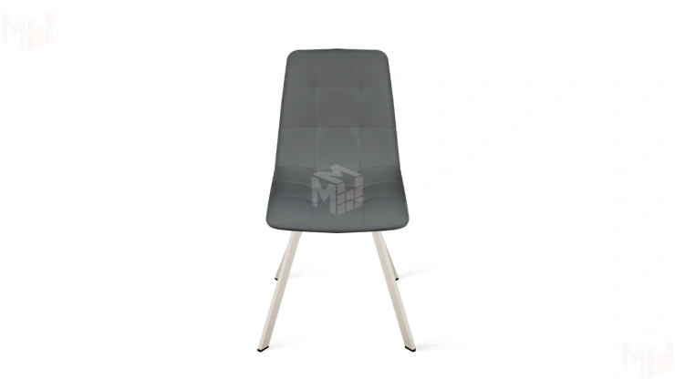 Стул Бруно (паук Т2) Бежевый муар, Кожзам Серый