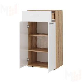 Тумба ИТАЛИЯ ТК-600 сонома/белый глянец