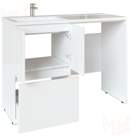 Тумба под умывальник "Космос 120" левый/правый Норма Н1 Айсберг