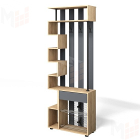 Прихожая Мини-Лайт МЛ-1 Дуб крафт золотой/графит