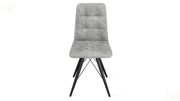 Стул Аспен К3 Черный муар, Велюр Wellmart Silver