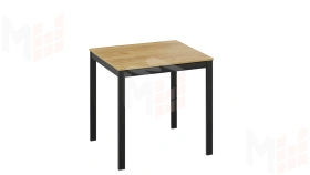 Стол раздвижной Слайд Тип 1 Черный муар, Дуб Крафт золотой