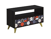 Тумба Фьюжн Арт ТМ-005 камень угольный/Vinil