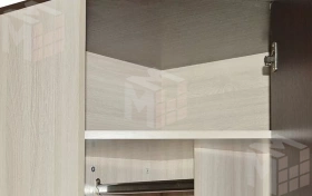 Шкаф угловой Ольга 9.1 Ясень Шимо Светлый/Венге