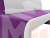 Кухонный прямой диван Кармен (Фиолетовый\Белый)