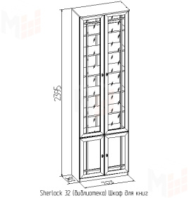 Книжный шкаф Sherlock 32
