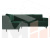 Угловой диван Сильвана левый угол (Зеленый)