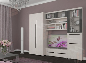 Гостиная Эколь-01 (сандал светлый)