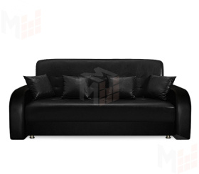 Диван книжка Престиж 120 (кожзам черный)