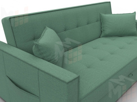 Диван прямой Лига-104 (160) ( Амур 11 зеленый )