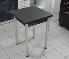 Стол Ломберный поворотно-раскладной 580*580 (венге), ножки хром