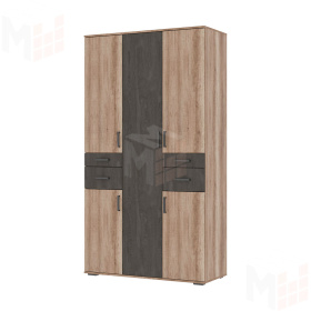Шкаф Нельсон ШК-02 дуб каньон/железный камень