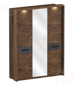 Шкаф трехдверный с обрамлением Глазго