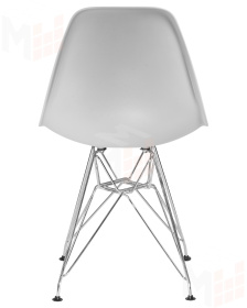 Стул обеденный DOBRIN DSR (ножки хром, цвет светло-серый (GR-01))