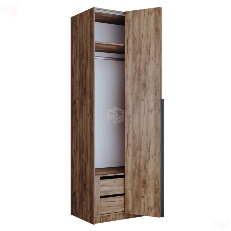 Шкаф распашной Локер  2-х дверный ширина 80 см. (Гармошка)