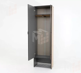 Шкаф 2-х створчатый Ольга-Лофт 3 Дуб Крафт Золотой/Темно-Серый