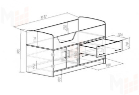 Детская кровать Фанки Кидз 9