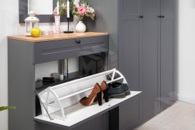 Тумба для обуви 16.121 Остин серый графит