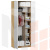Шкаф комбинированный с 2 дверями Хилтон Исп.2 404.002.000 Белый матовый