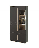 Шкаф с подсветкой Ким (сонома/графит)