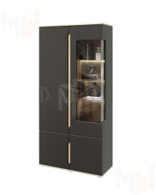 Шкаф с подсветкой Ким (сонома/графит)