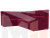Угловой диван Карелия левый угол (Бордовый)