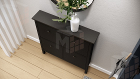 Тумба для обуви из массива Кымор 107 черная