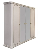 Шкаф Лали 4-дверный бежевый с зеркалом 