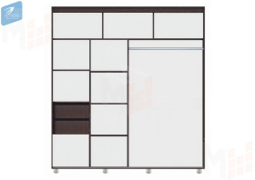 Шкаф-купе Комфорт-12 Прайм 2,0 Black Edition