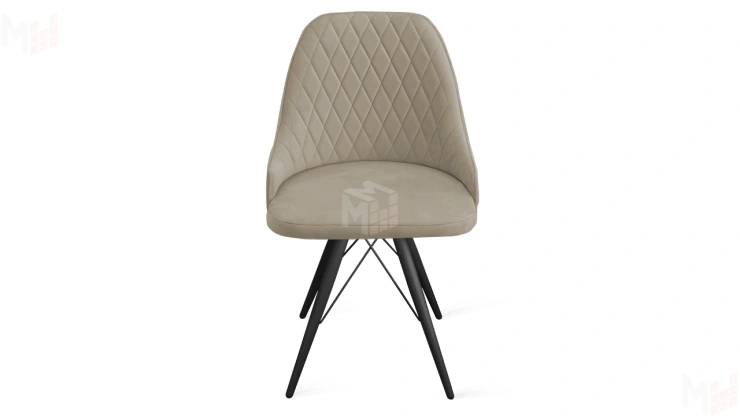 Стул Гранд К3 Черный муар, Велюр Confetti Smoke